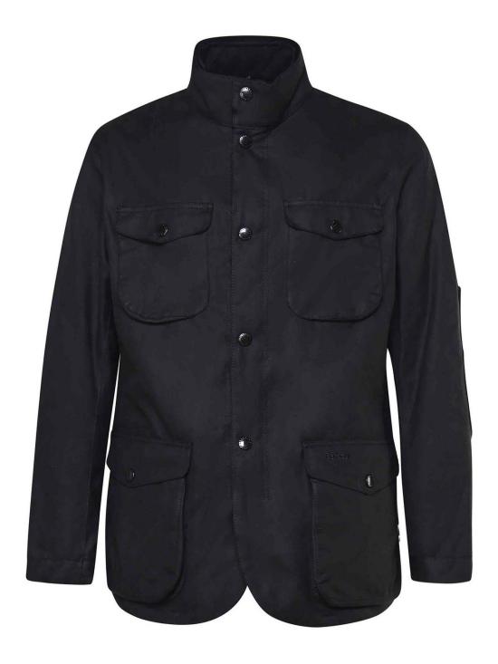26FW 바버 오그스톤 왁스 자켓 MWX0700BK11 BLACK