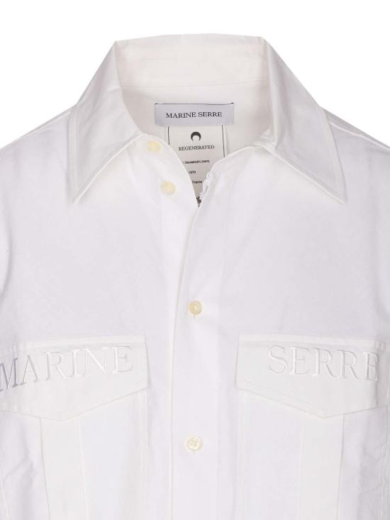  마린세르 블라우스 USI022AWH20 White - MARINE SERRE