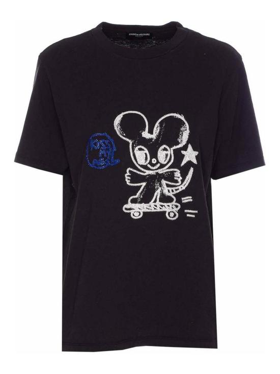 25FW 자딕앤볼테르 반팔 티셔츠 JWTS02734011 Black