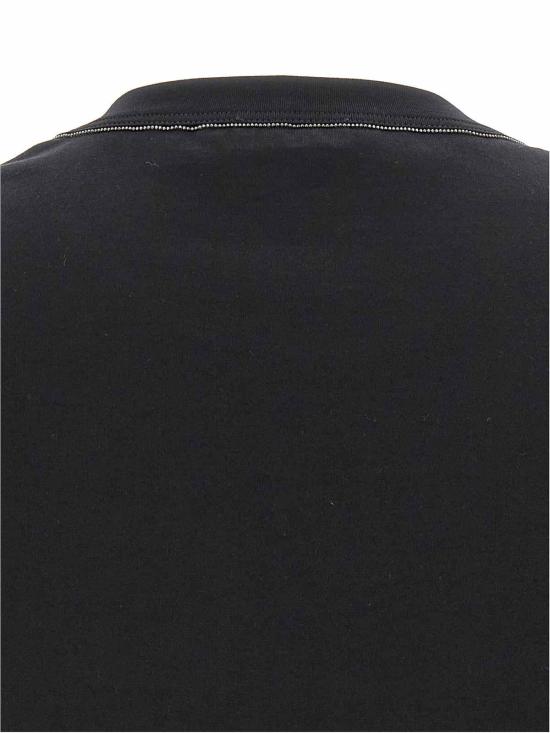 25FW 브루넬로 쿠치넬리 반팔 티셔츠 M0T81BI100C101 Black - BRUNELLO CUCINELLI