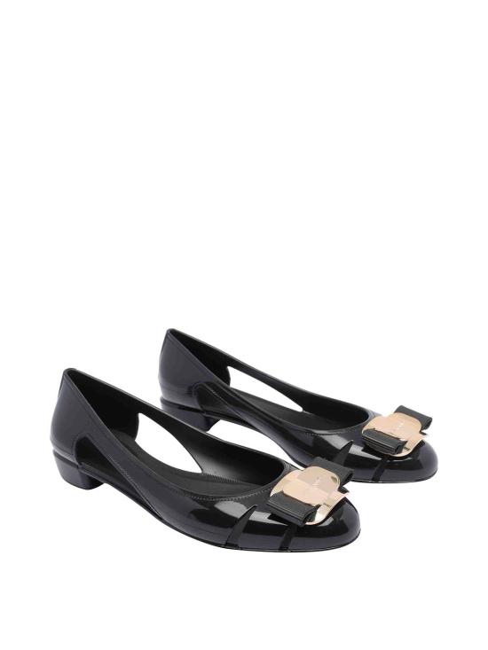 25FW 살바토레 페라가모 플랫 슈즈 78544101K557 Black - SALVATORE FERRAGAMO