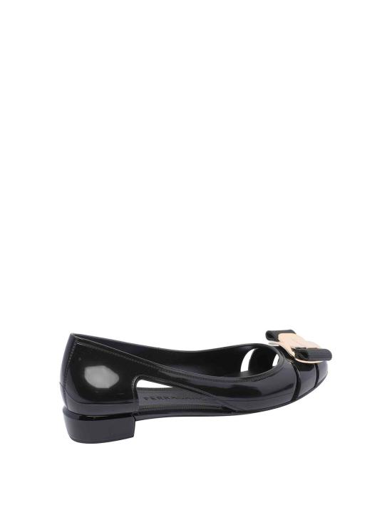 25FW 살바토레 페라가모 플랫 슈즈 78544101K557 Black - SALVATORE FERRAGAMO