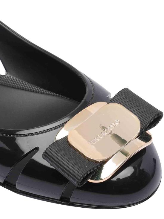 25FW 살바토레 페라가모 플랫 슈즈 78544101K557 Black - SALVATORE FERRAGAMO