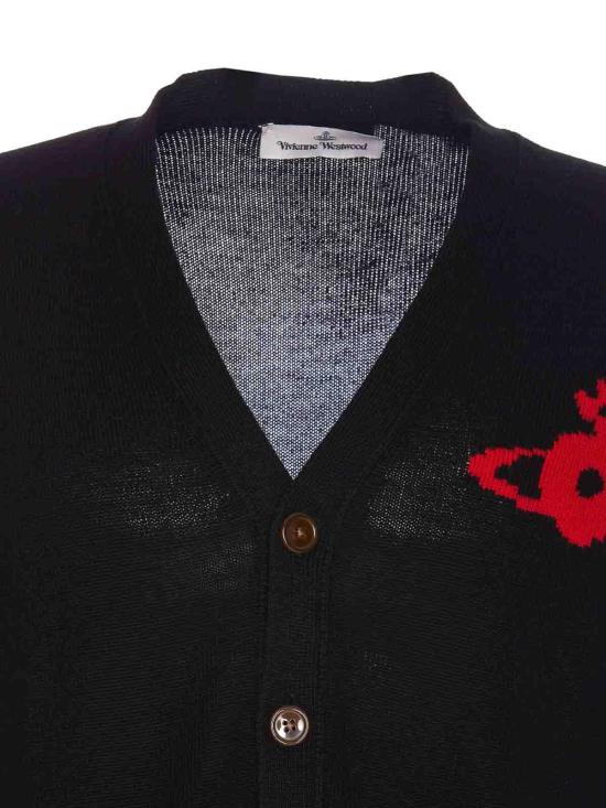  비비안웨스트우드 가디건 27010014Y002MN401 Black - VIVIENNE WESTWOOD