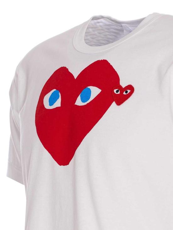 27SS 꼼데가르송 반팔 티셔츠 T0861 White - COMME DES GARCONS