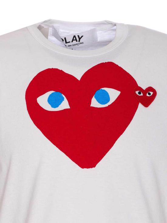 27SS 꼼데가르송 반팔 티셔츠 T0861 White - COMME DES GARCONS