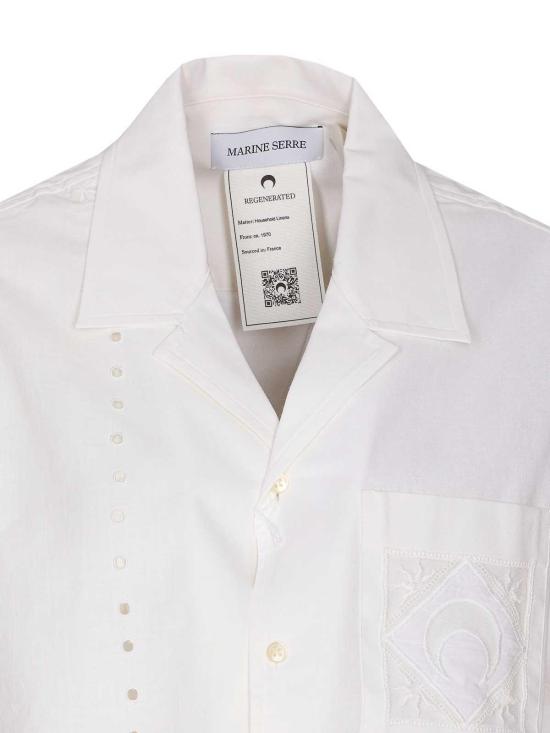  마린세르 셔츠 USI016AWH10 White - MARINE SERRE