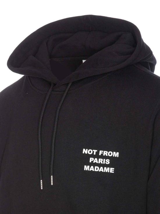 25FW 드롤드무슈 후드 티셔츠 HO162CO127BL Black - DROLE DE MONSIEUR