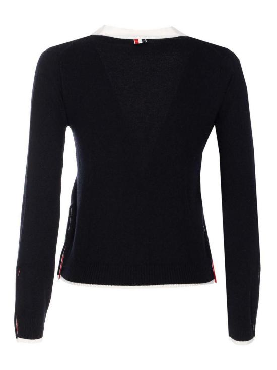  톰브라운 가디건 FKC581AY2001001 Black - THOM BROWNE