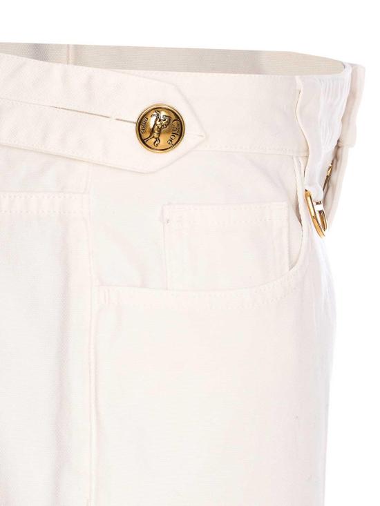 26SS 끌로에 스트레이트 팬츠 25SPA12365107 White - CHLOE