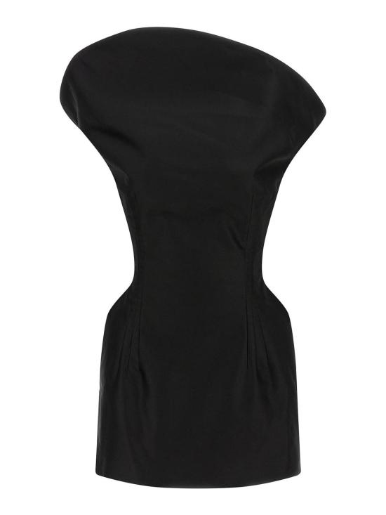  마그다뷰트림 미디 스커트 248725BLACK Black