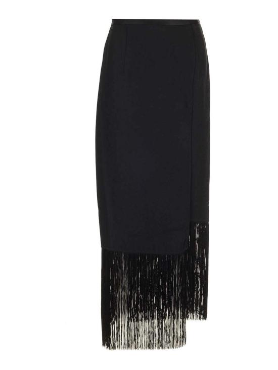  톨러 마르모 미디 스커트 TMPF2414133BLACK Black