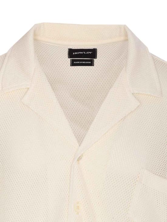  하울린 셔츠 BASSCULTUREMESHECRU White - HOWLIN