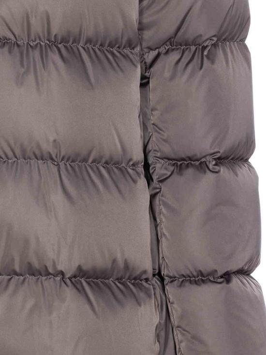 26FW 에르노 새틴 & 뉴 레이디 퍼 A셰이프 다운 자킷 PI001934D12170Z9480 GREY - HERNO