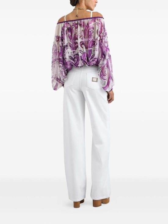  돌체앤가바나 민소매 티셔츠 F72G7THI1T4HP5DQ White - DOLCE & GABBANA