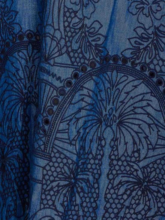  짐머만 미디 스커트 3172DSS254RWBLU Blue - ZIMMERMANN