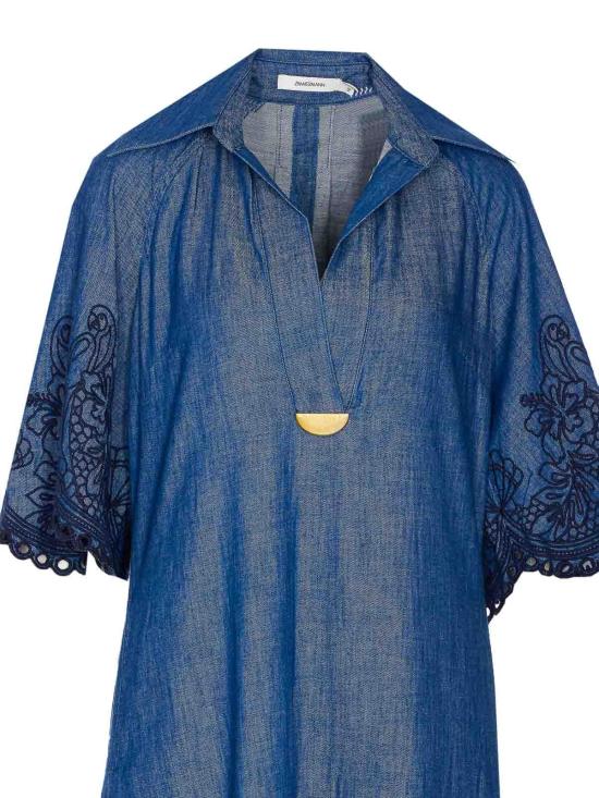  짐머만 미디 스커트 3172DSS254RWBLU Blue - ZIMMERMANN