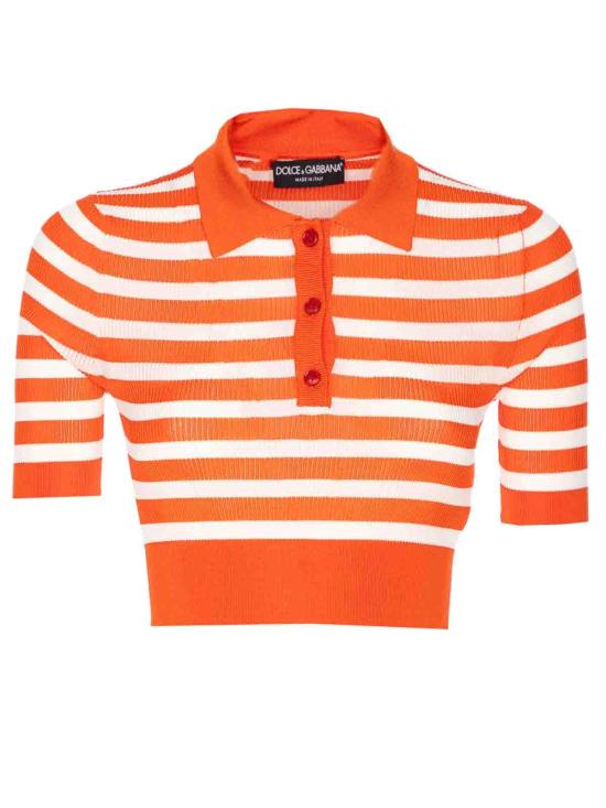  돌체앤가바나 폴로 티셔츠 FXZ37ZJAIRRW8266 Orange - DOLCE & GABBANA
