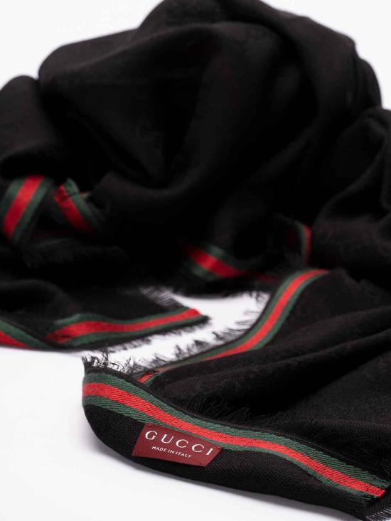  구찌 GG 로고 자카드 머플러 7952844G4831066 Green - GUCCI