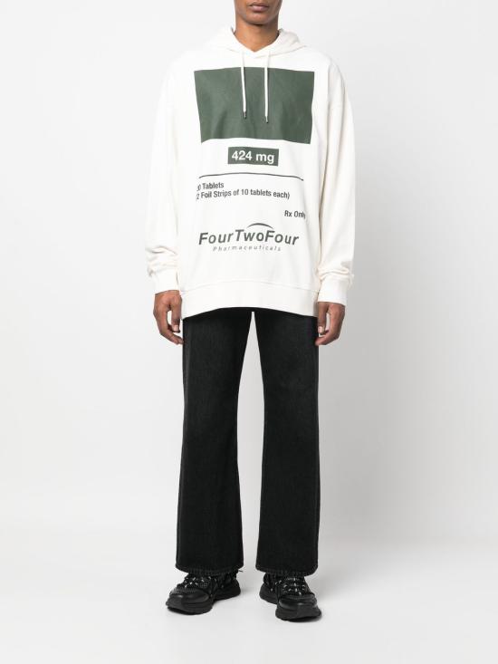  424 후드 티셔츠 33424M36 22655402 White - 424