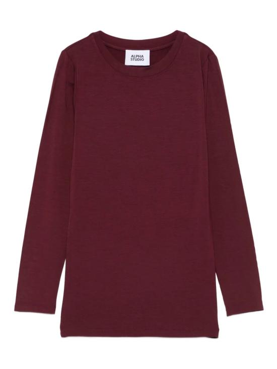 25FW 알파스튜디오 탑 202502AD4611C2009 Bordeaux