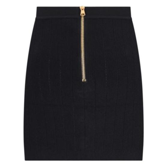  발망 스커트 DF1LB290KB070PA BLACK - BALMAIN