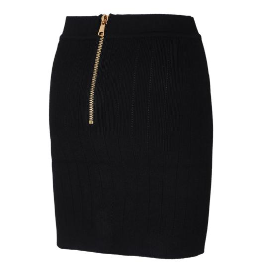  발망 숏 스커트 EF1LB290KB070PA BLACK - BALMAIN