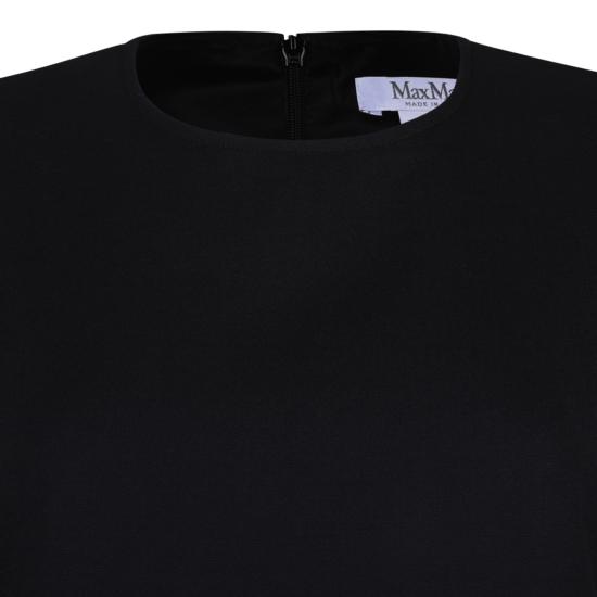 25SS 막스마라 미디 원피스 2511221081600FIUGGI508003 BLACK - MAX MARA