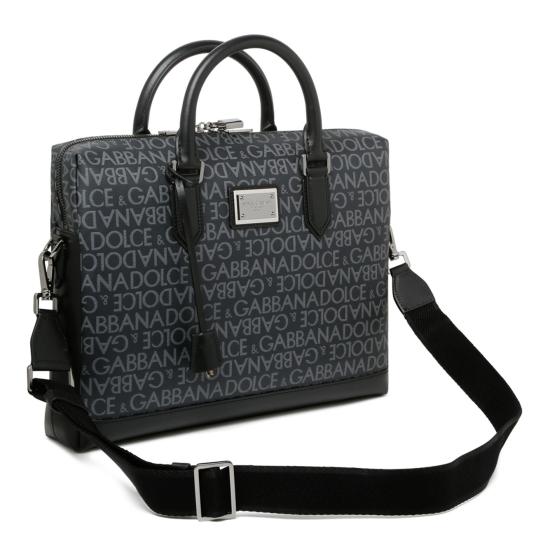  돌체앤가바나 토트백 BM1590AJ7058B969 BLACK AND GREY - DOLCE & GABBANA