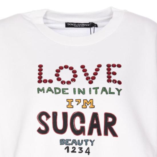  돌체앤가바나 스웨터 ZZF9Q92ZGDBT3HW4UU LOVE SUGAR F BCO OTT - DOLCE & GABBANA