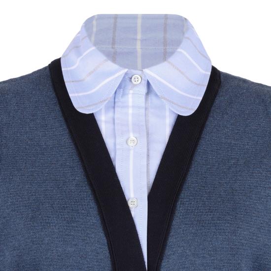  톰브라운 가디건 FKC534AY3007435 BLUE - THOM BROWNE