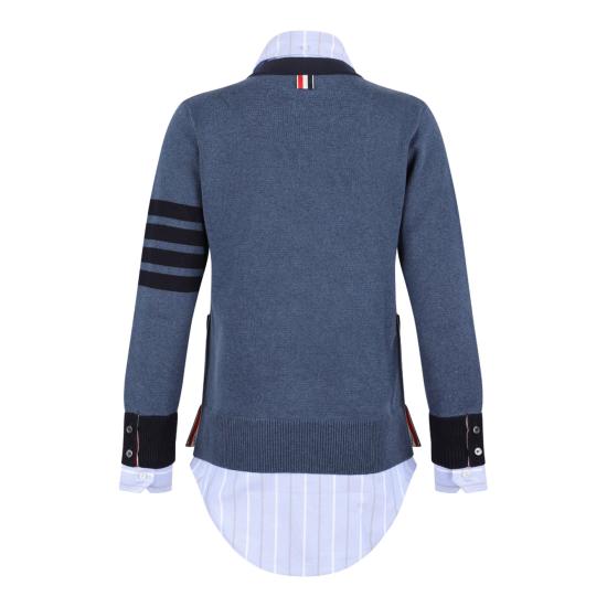  톰브라운 가디건 FKC534AY3007435 BLUE - THOM BROWNE