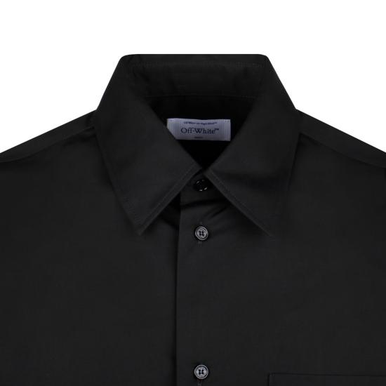  오프화이트 긴팔 셔츠 OMGE004S24FAB0021001 BLACK - OFF WHITE