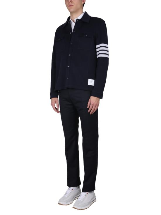  톰브라운 스트레이트 팬츠 MTC001A00626415 BLUE - THOM BROWNE