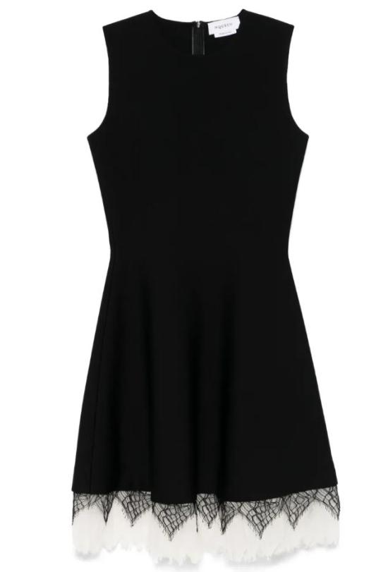  알렉산더 맥퀸 미디 원피스 833963Q1BD21080 BLACK