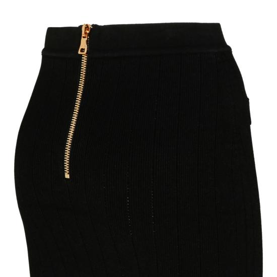  발망 스커트 BF1LB290KB070PA BLACK - BALMAIN