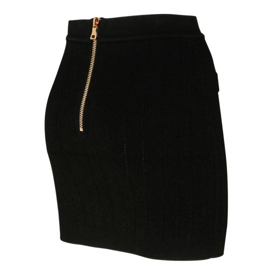  발망 스커트 BF1LB290KB070PA BLACK - BALMAIN