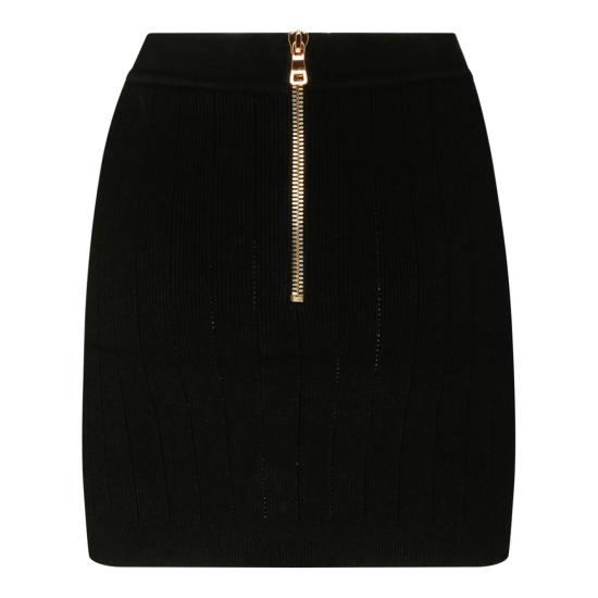  발망 스커트 BF1LB290KB070PA BLACK - BALMAIN