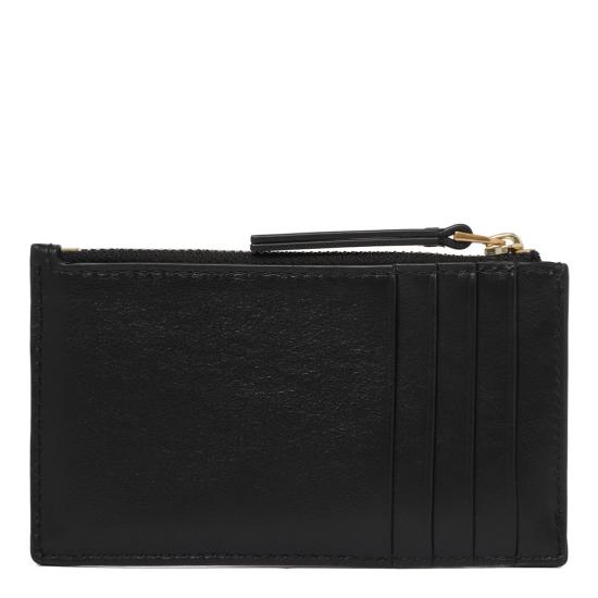  토리버치 키라 다이아몬드 큉트 집 카드 케이스 158629001 BLACK - TORY BURCH