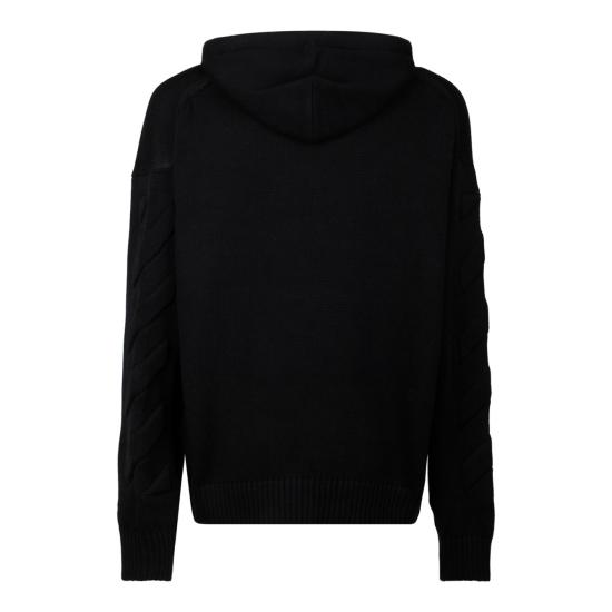  오프화이트 스웨터 OMHU002C99KNI0011010 BLACK - OFF WHITE