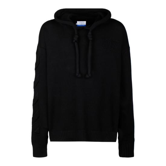  오프화이트 스웨터 OMHU002C99KNI0011010 BLACK