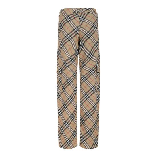 25SS 버버리 스트레이트 팬츠 8104570162511C2024 TEACUP PASTURE CHECK - BURBERRY