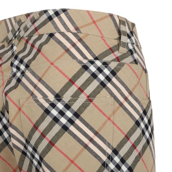 25SS 버버리 스트레이트 팬츠 8104570162511C2024 TEACUP PASTURE CHECK - BURBERRY