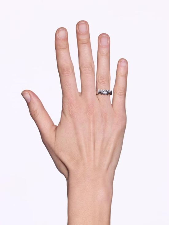 25FW 마리아 블랙 반지 500494AG SILVER Silver - MARIA BLACK