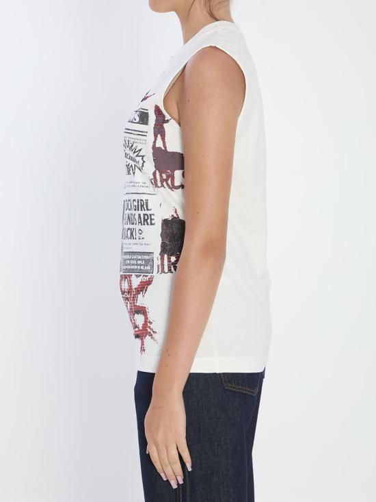 25FW 돌체앤가바나 민소매 티셔츠 35872961 F8V99T GDDHY S9000 WHITE - DOLCE & GABBANA