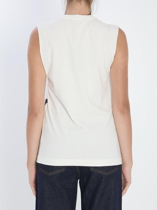 25FW 돌체앤가바나 민소매 티셔츠 35872961 F8V99T GDDHY S9000 WHITE - DOLCE & GABBANA