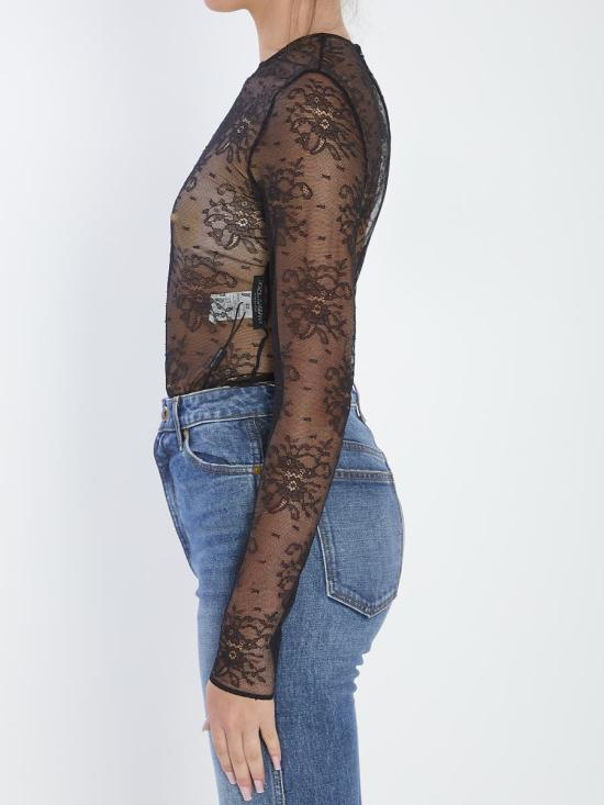 25FW 돌체앤가바나 긴팔 티셔츠 35069999 F79BPT FLREX N0000 Black - DOLCE & GABBANA