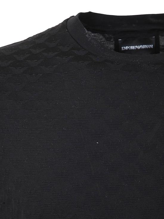 25FW 엠포리오 아르마니 반팔 티셔츠 8N1TL71JHWZ0999 Black - EMPORIO ARMANI