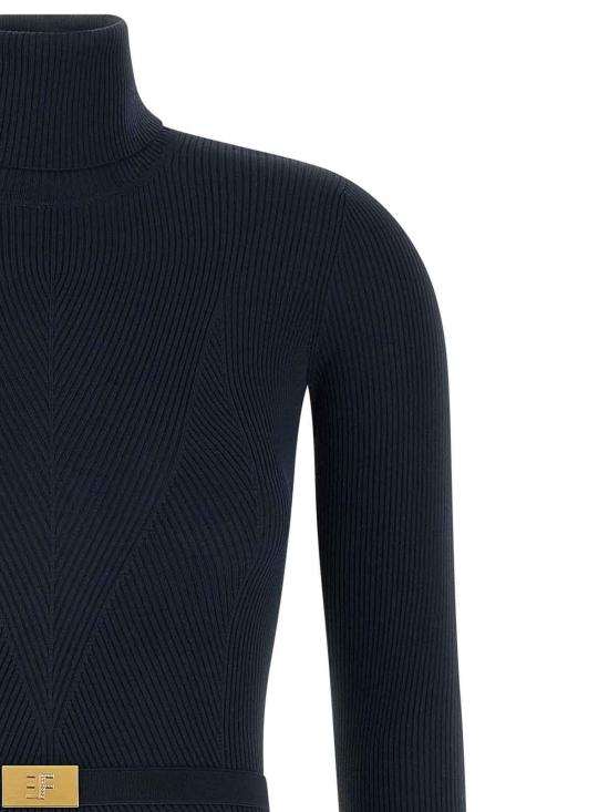 26FW 엘리자베타프랜치 미디 스커트 AM07B56E2EA8 Blue - ELISABETTA FRANCHI