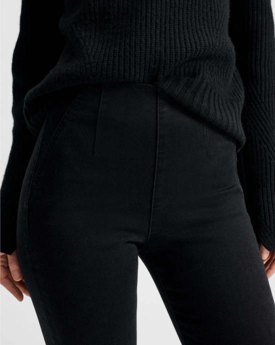  베로니카비어드 데님 팬츠 베로니카 비어드 베벌리 오프 듀티 스키니 플레어 진 블랙 오닉스 - VERONICA BEARD